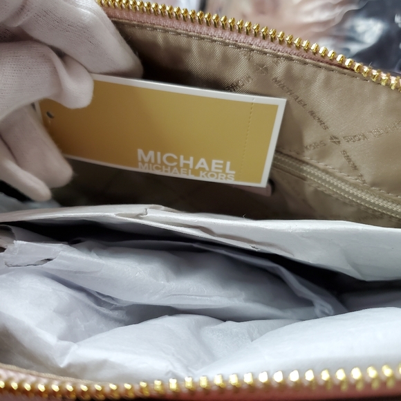 NWT Michael Kors Charlotte Tote Bag - Large Powder Blush - Picture 6 of 11